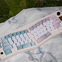 Tell Her 104+27 PBT Keycaps Set Cherry / QX3 Profile for MX Switches Mechanical Gaming Keyboard